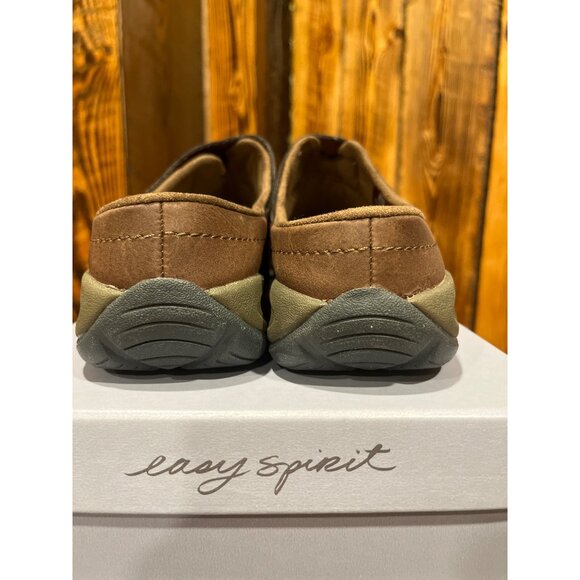 Easy Spirit Eseliana Brown Suede & Leather Slip-On Clogs Womens 9M w/ Box - Picture 9 of 10